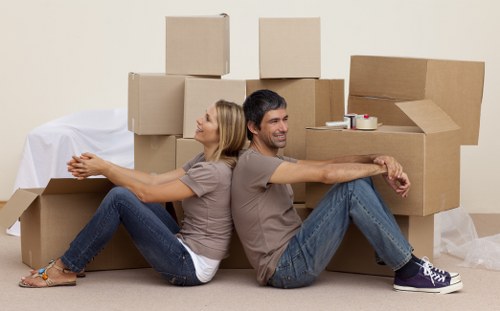 Local removals van serving residential streets in Sydenham