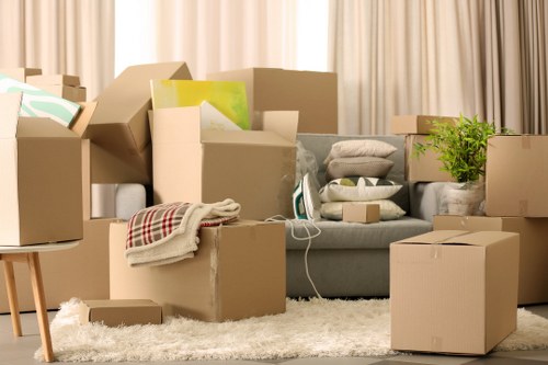 Household furniture ready for pick-up in a Sydenham home