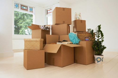 Loading furniture and boxes for a Sydenham man and van removal