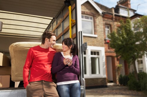 Packing and loading items into a removals van in Sydenham