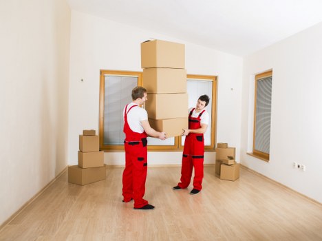 Office relocation items ready for transport in Sydenham